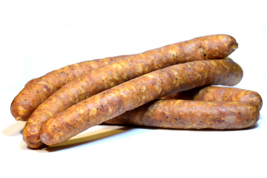Farmářské párky s králičím masem (prodávané na kg)