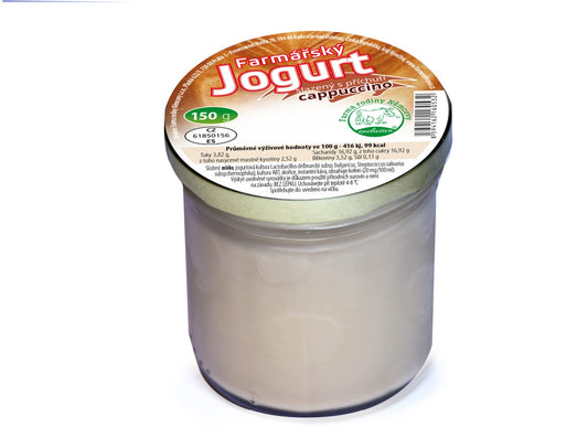 Farmářský jogurt s příchutí cappucino 150g