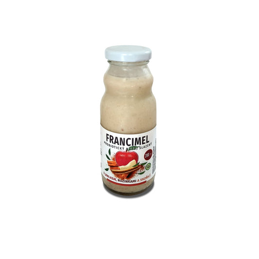 Francimel  s jablky, rozinky, skořící - 200 ml.
