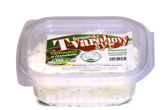 Tvarohový sýr s petrželkou a česnekem 200g